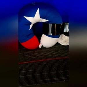 Patriotic Neck Pillow with Star Design